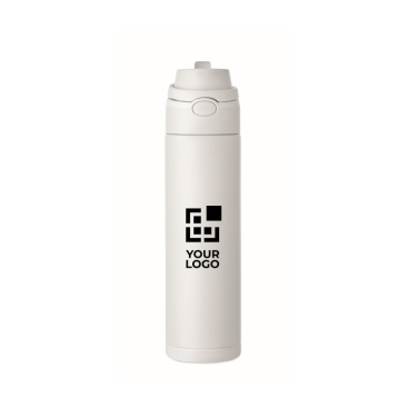 Garrafa antigotas de parede dupla de aço inox reciclado 500 ml