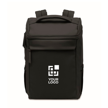 Mochila para portátil em PU com forro RPET com compartimento de 15''