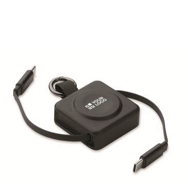Cabo com porta-chaves e carregamento rápido entrada USB-C 100W