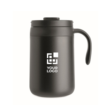 Copo térmico em aço inoxidável com filtro reutilizável para café 450ml