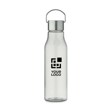 Garrafa reciclada rPET antifugas de cores chamativas 600ml