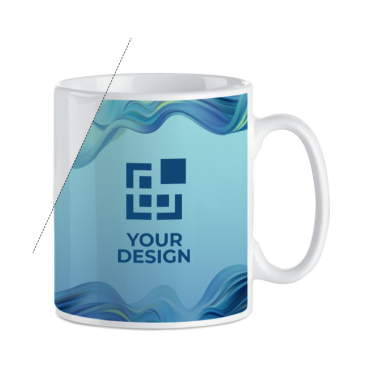 Caneca de cerâmica branca para impressão a cores 350 ml