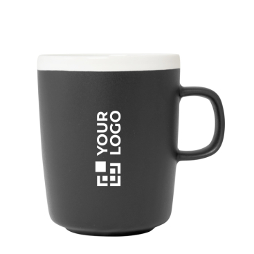 Caneca de cerâmica, acabamento exterior mate e interior branco 350ml