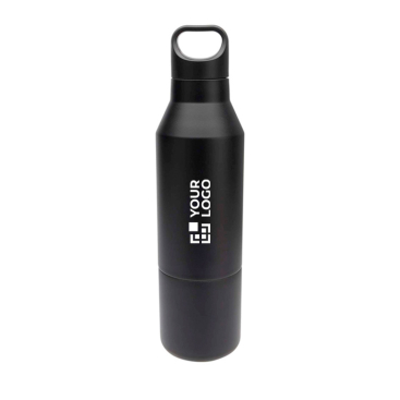 Garrafa térmica, aço inoxidável reciclado com copo amovível 600 ml