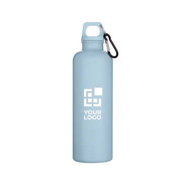 Garrafa de plástico reciclado resistente e leve com mosquetão 750 ml