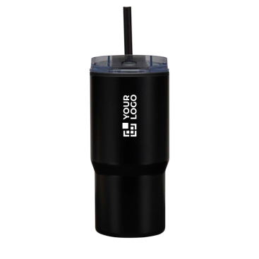 Copo térmico de parede dupla com tampa anti-derrame 540ml