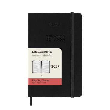 Agenda diária de bolso com capa dura e bolso interior Moleskine