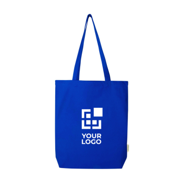 Saco tote de algodão orgânico com fundo amplo 11 L 180 g/m2