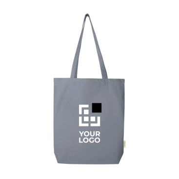 Saco tote de algodão orgânico com base larga 10 L 270 g/m2