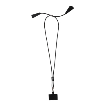 Lanyard para telemóvel, plástico reciclado, cabo de carga 5 em 1 100 W