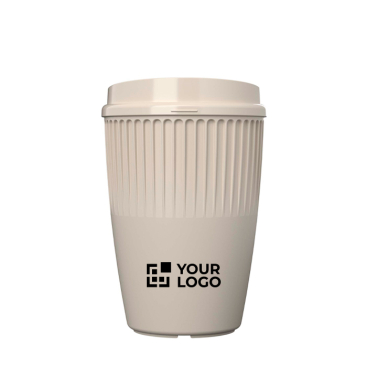 Copo reutilizável em plástico reciclado de parede simples 350 ml