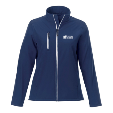 Casaco de senhora personalizável com logotipo cor azul