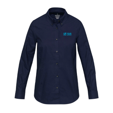 Camisa Oxford manga comprida, corte reto para mulher Elevate