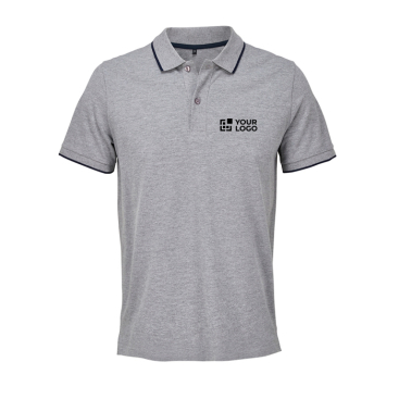 Polo unissexo de algodão com risca em contraste 200g/m² SOL'S PALERMO