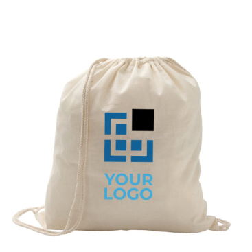 Mochila de cordão personalizada de algodão de 100 g/m²