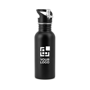 Garrafa de aço inoxidável de parede simples com palhinha 690 ml