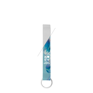 Cordão curto de poliéster para sublimação com argola 2 x 1,5 cm