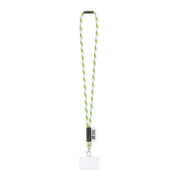 Lanyard tubular fabricado na Europa com mosquetão padrão