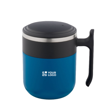 Caneca de viagem parede dupla, mate e base antiderrapante 400 ml