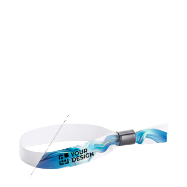Pulseira lanyard de poliéster para sublimação com fecho de segurança