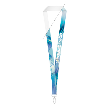 Lanyard de poliéster para sublimação com mosquetão oval