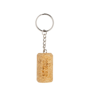 Porta-chaves em cortiça natural ideal para personalizar