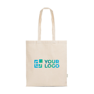 Saco de compras com asas compridas em material ecológico 140 g/m²