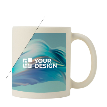 Caneca de cerâmica mate para sublimação com interior brilhante 325 ml