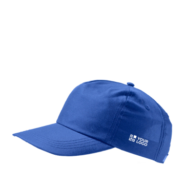 Boné de poliéster reciclado com pala curva 125 g/m2 vista principal