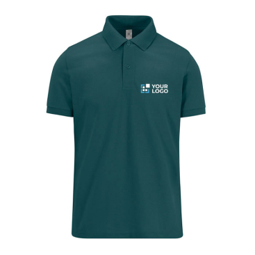 Polo corporativo básico unissexo de algodão manga curta 210 g/m2 B&C vista principal