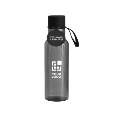 Garrafa de plástico sem BPA em cores transparentes 600 ml vista principal