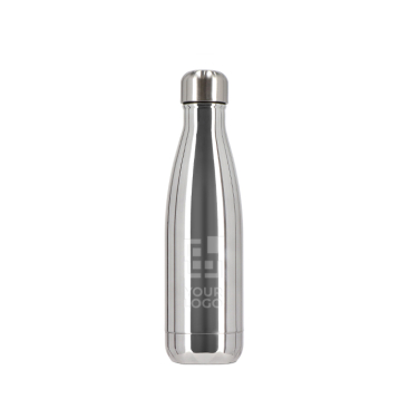Garrafa térmica de aço reciclado com acabamento brilhante 500 ml