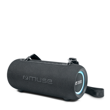 Colunas Bluetooth portáteis, luz e correia resistente à água Muse 30 W