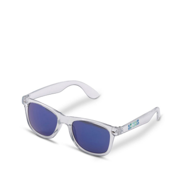 Óculos de sol transparentes com aros coloridos proteção UV400