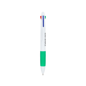 Caneta clássica de 4 cores de tinta com pega antideslizante