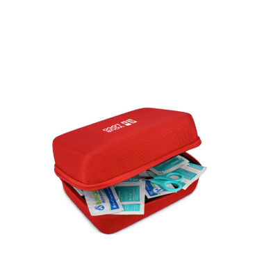 Kit de primeiros socorros, estojo de borracha suave, certificação UE