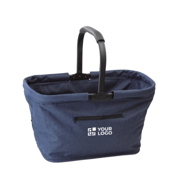Cesta de campo feita de poliéster dobrável com bolso frontal vista principal