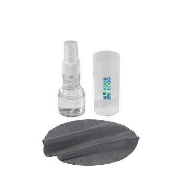 Dispensador em plástico de limpa ecrãs com pano de microfibra 30ml