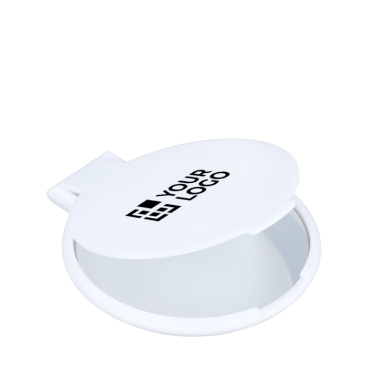 Espelho compacto de plástico com design simples e leve
