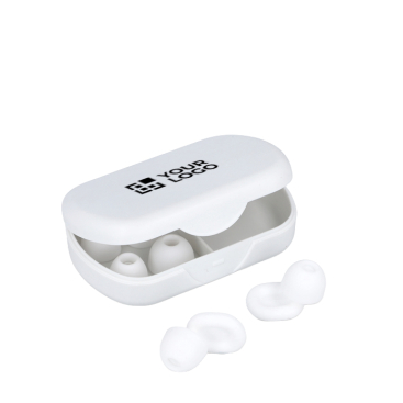 Tampões de ouvidos de silicone macio com estojo e em 3 tamanhos