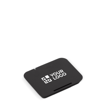 Carregador sem fios e suporte com acabamento suave para telemóvel 5W vista principal
