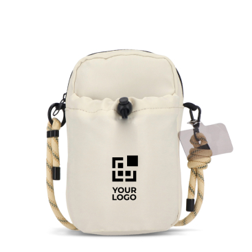 Bolsa tiracolo com capacidade para uma garrafa de água de 500 ml