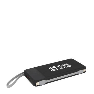 Powerbank de plástico reciclado com carregamento rápido 10.000mAh