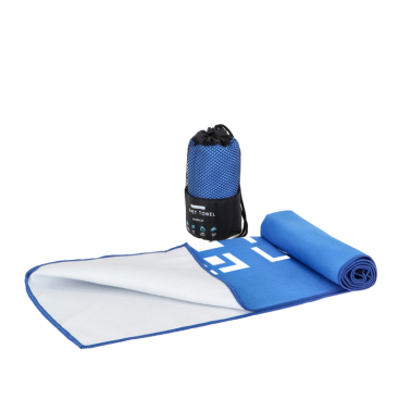 Toalha em RPET com tecnologia de secagem rápida e bolsa 40x80 cm