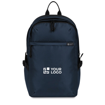 Mochila para portátil em RPET com bolsos e asa almofadada 15''