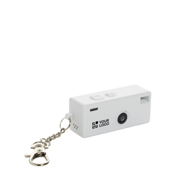 Câmara instantânea estilo porta-chaves com ecrã a cores e USB-C 720P
