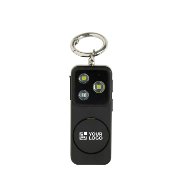 Alarme pessoal compacto recarregável por USB-C com luz LED 150 dB