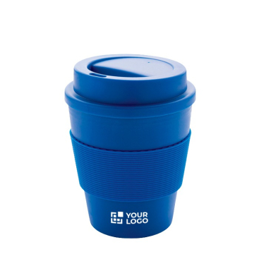 Copo reutilizável para impressão de logotipo cor azul