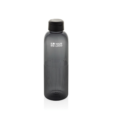Garrafa de RPET com pega e design ondulado com asa 750 ml