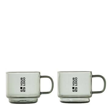 Chávenas de espresso em vidro borossilicato soprado 70 ml AdHoc Impact